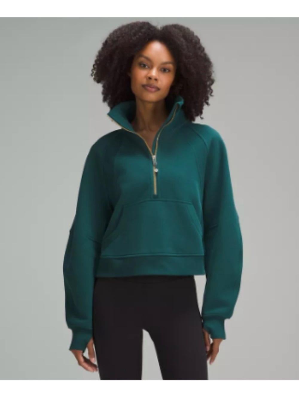 Scuba Oversized Funnel Neck half zip- lululemon
